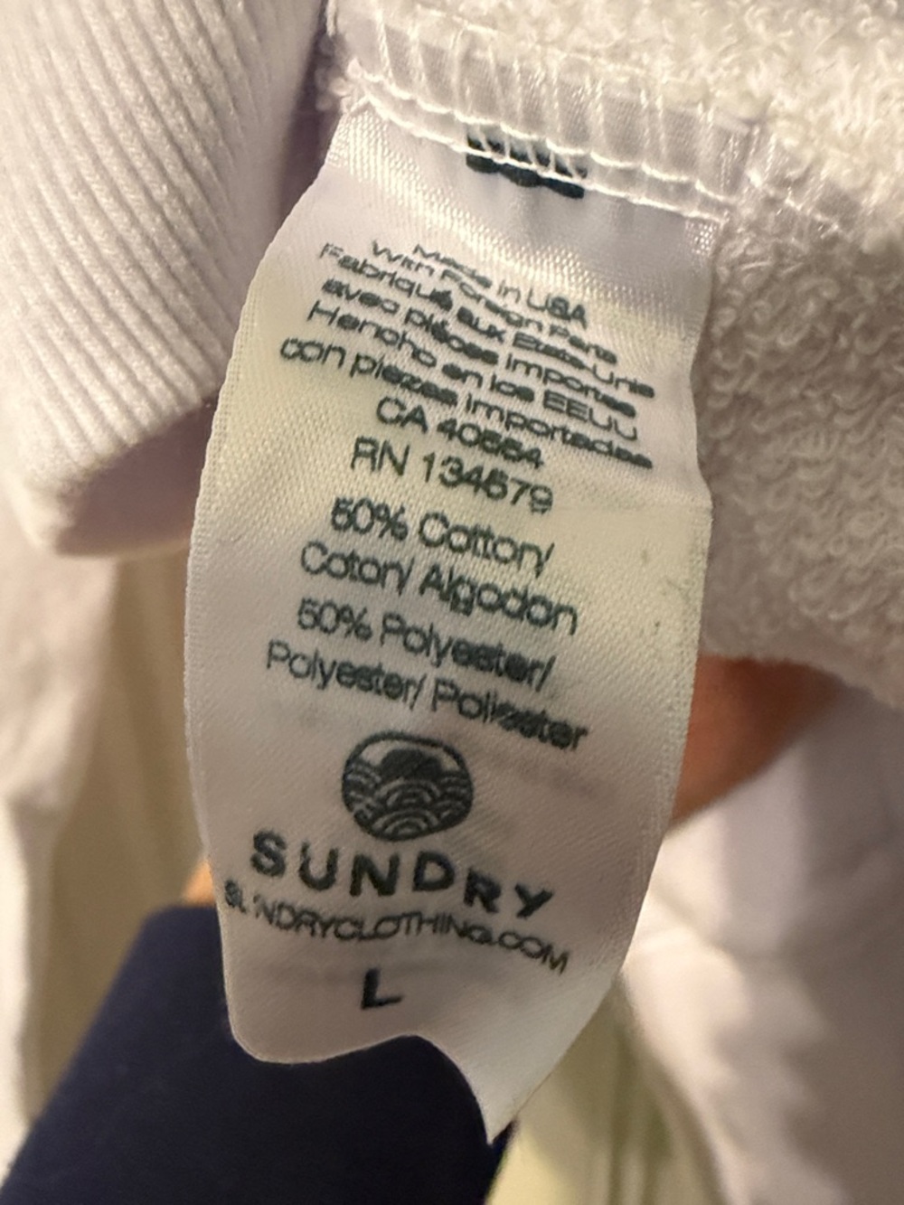 Sundry Graphic 'Mer & Soleil' White Hoodie - Picture 5 of 7